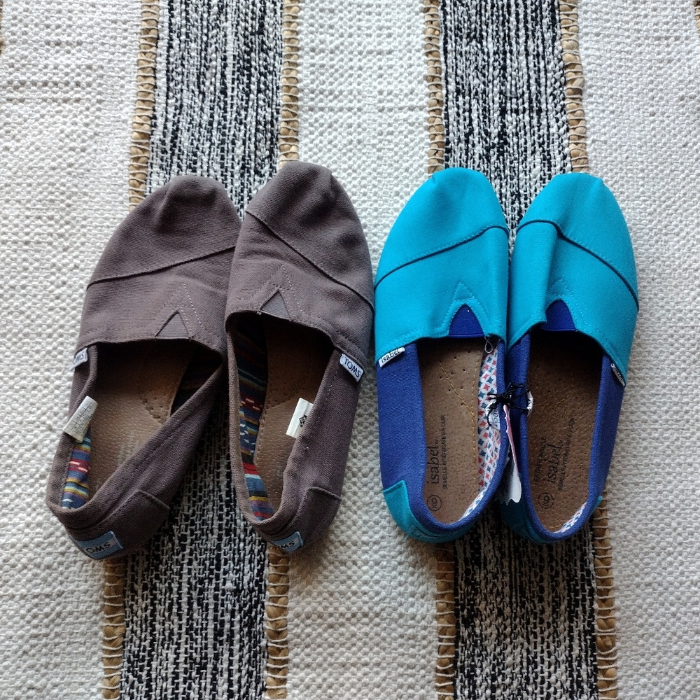 Two pairs of flats Toms and Isabel - Picture 2 of 2